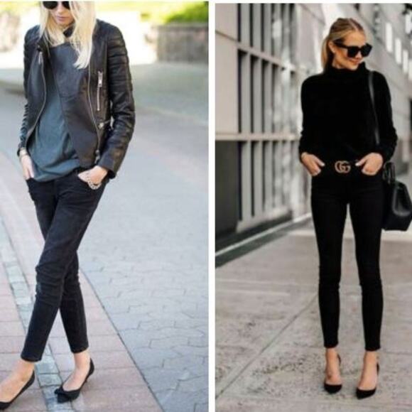 Rare XO Kimbeway BLACK Jeans Sz 26 Sparkle Rhinestones Skinny Moto Punk Y2K Vntg - Picture 6 of 11